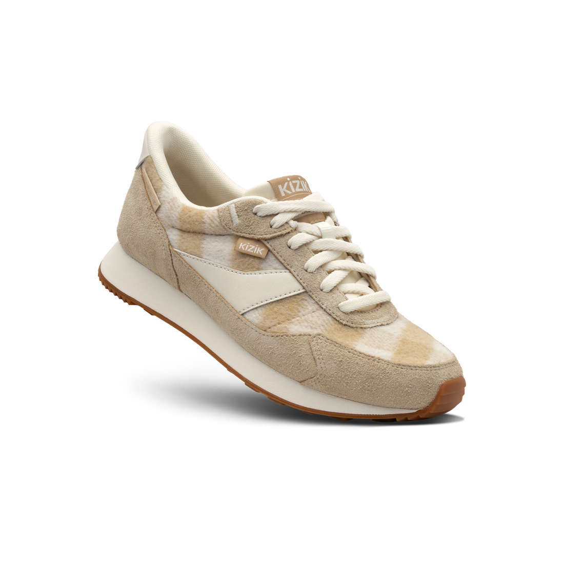 Women's Siena - Tan Suede Plaid